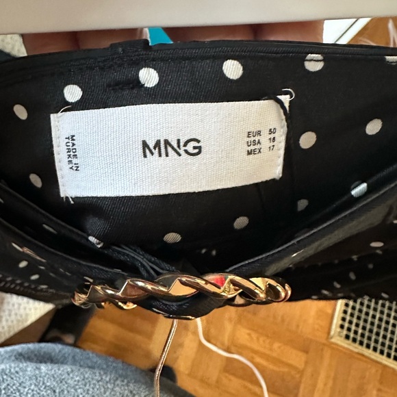 NWT Mango wide legged polka dot trousers size 18 - Picture 5 of 7